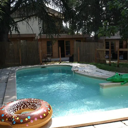 3 En Bois Avec Acces Piscine شاليه نيم